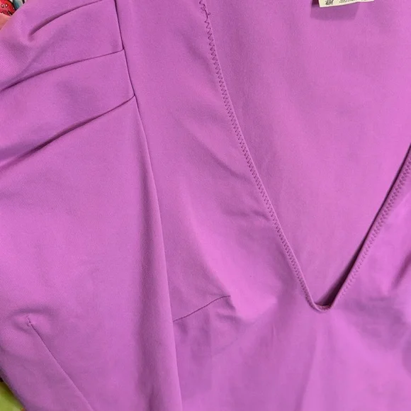 Free People Va Va Voop Bodysuit in Wildberry. Size XS - Picture 5 of 9